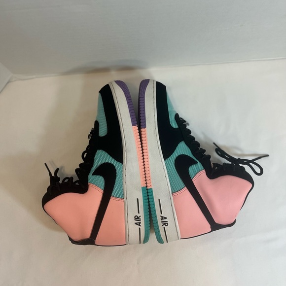 NIKE Have A Nike Day Air Force 1 High C12306-300 Pink/Green/Black Sz 9.5 - Picture 5 of 11